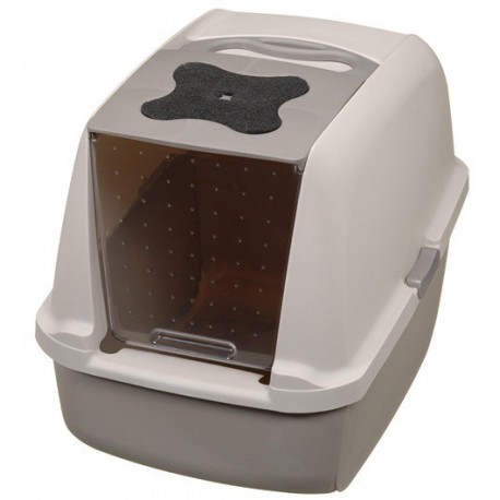 WC p/gatos c/tapa gris