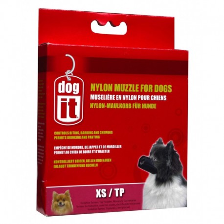 BOZAL NYLON NEGRO XS, 10CM