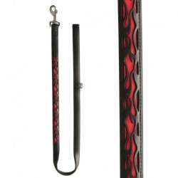 CORREA REFLEC. -XL-FLAME-NEGRA/NARANJ.1,2MTX25MM