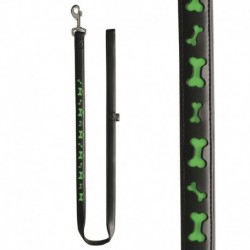 CORREA REFLEC.-XL-BONE -NEGRA/VERDE 1,2MTX25MM