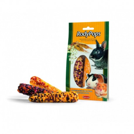 RODYPOPS | MAZORCAS DE MAÍZ P/CONEJOS ENANOS Y ROEDORES - 100GR / 3UN