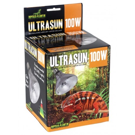 LÁMPARA ULTRASUN 100W | VAPOR DE MERCURIO REPTILES PLANET