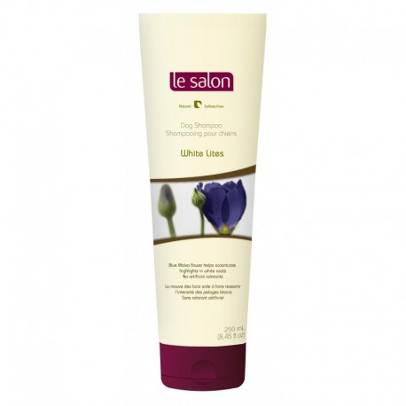 LE SALON WHITE LITES | CHAMPÚ P/PERROS C/PELOS BLANCOS - 250ML