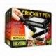 CRICKET PEN SMALL EXO TERRA | SALA DE ESPERA CON TUBOS DISPENSADORES - 18 x 14 x 11CM