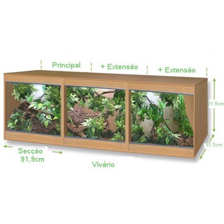 Vivero Mod. 91,9 x 91,9 x 91,5 cm, Haya
