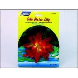 NENUFAR EN SEDA ROJA/AMARILLA 26 CM