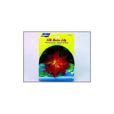 NENUFAR EN SEDA ROJA/AMARILLA 26 CM