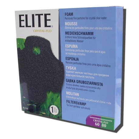 ESPUMAS ELITE CRYSTAL-FLO | CARGAS FILTRANTES PARA FILTROS 60 / 80 - 1UN