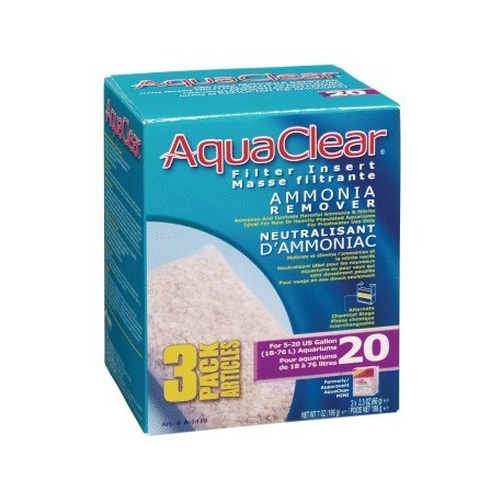 ANTI-AMONIO P/AQUACLEAR 20 - 3X66gr