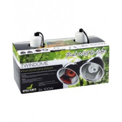 Porta lamparas doble Twindome D14x16 cm