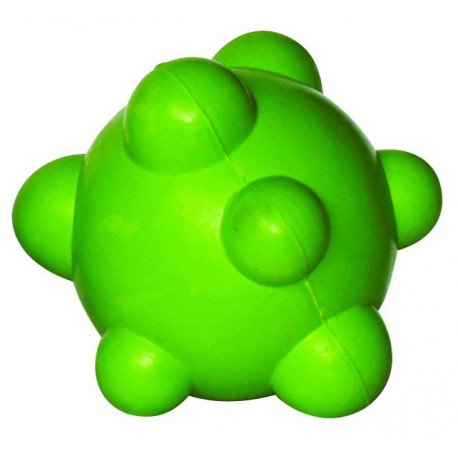 PELOTA EN CAUCHO NUDOS VERDE