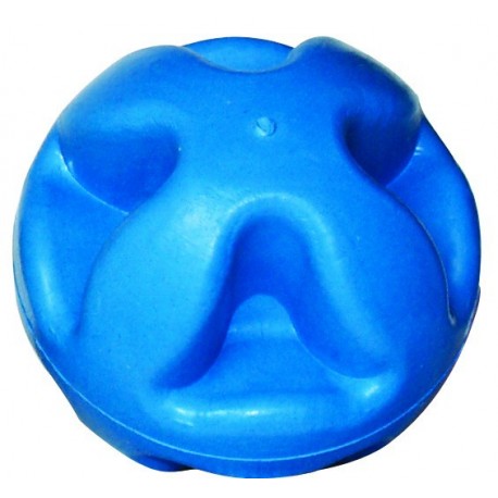 PELOTA EN CAUCHO-forma " X " AZUL