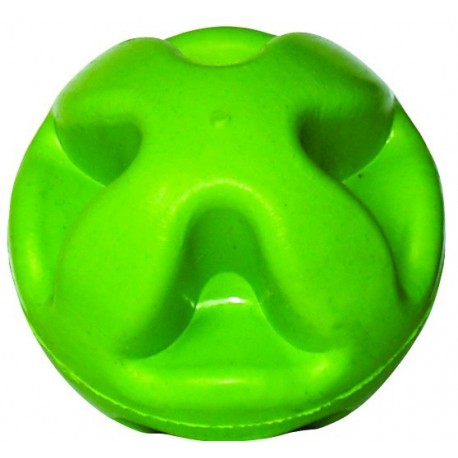 PELOTA EN CAUCHO-forma " X " VERDE