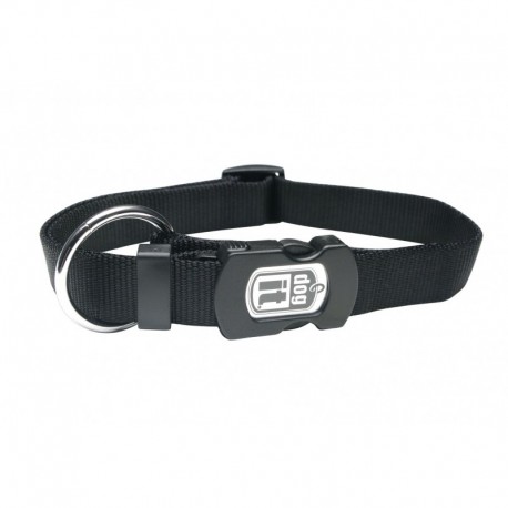Collar nylon liso negro 15.9mmx30-45cm