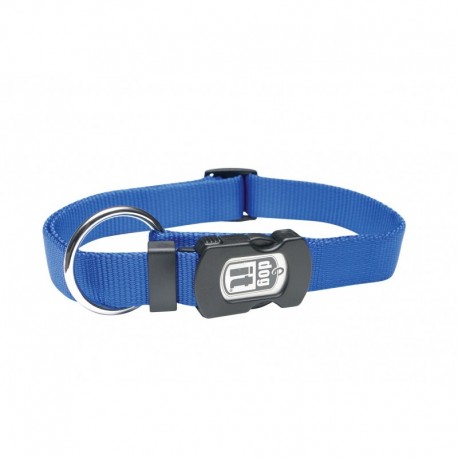 Collar nylon liso azul 19.1mmx40-50cm