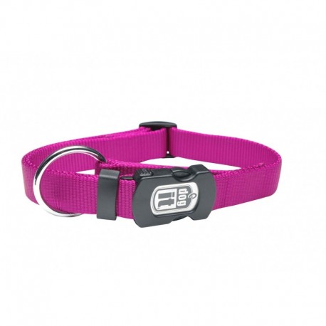 Collar nylon liso magenta 25mmx45-66cm