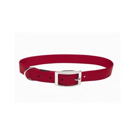 Collar nylon liso Rojo 19.1mmx51cm