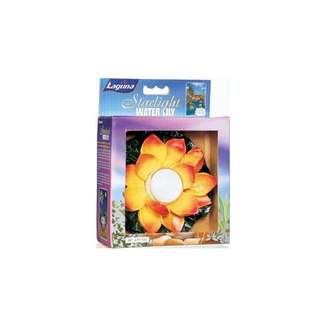 NENUFAR VERMELHO COM VELA ANTIMOSQUI