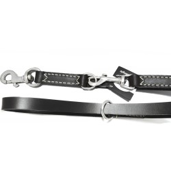 TRELA COURO CLASSICA TREINO PRETA 2M