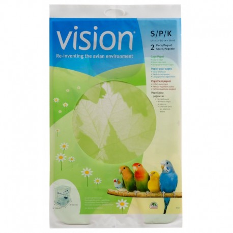 PAPEL PARA JAULAS VISION S - 43 X 33 CM 2UN
