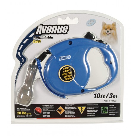 Correa Retractil de Cuerda 3mt AZUL