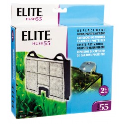 CARTUCHOS DE CARBÓN ELITE HUSH 55 | CARGAS FILTRANTES PARA FILTROS HUSH - 2UN