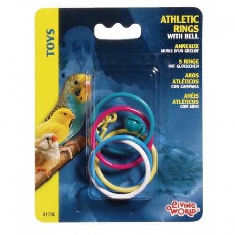 AROS ATLÉTICOS C/CAMPANA P/PÁJAROS | JUGUETES LIVING WORLD