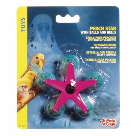ESTRELLA C/PERCHA / PELOTAS Y CAMPANAS | JUGUETES LIVING WORLD