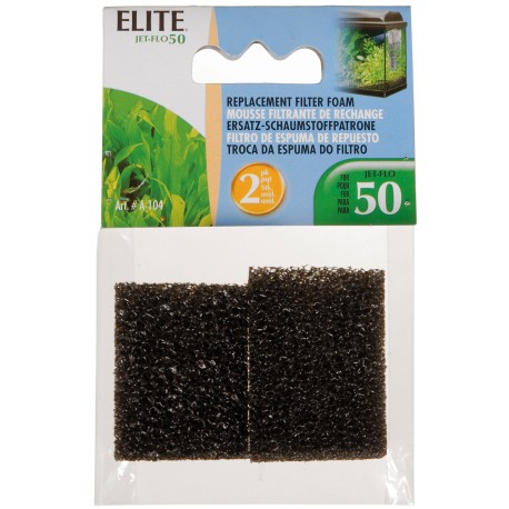 ESPUMA DE REPUESTO JET FLO 50 ELITE | CARGAS FILTRANTES PARA FILTRO INTERNO - 2UN