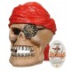DECORACION  CRANEO PIRATA 7X9X8CM