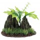 Decoracion roca 2 picos c/plantas M
