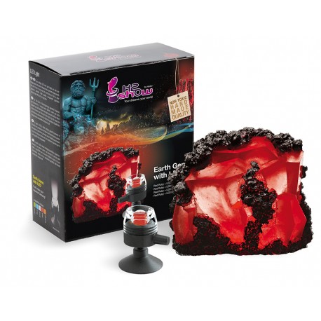 EARTH GEMS LED HYDOR | DECORACIÓN RESINA RUBÍ - LED ROJO 2W