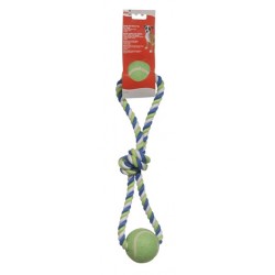 NUDO EN ALGODON C/PELOTA P/PERROS