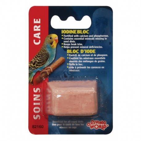 IODINE BLOC | BLOQUE MINERAL DE YODO LIVING WORLD - PEQUEÑO