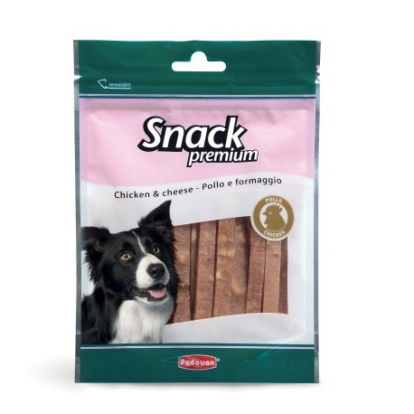 ALIM. SNACK LÁMINAS DE POLLO C/QUESO 100G