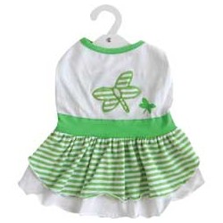 Vestido Rayas Verde C/Luciernaga-L