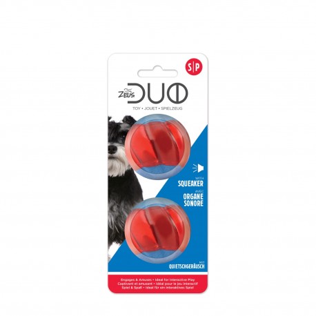 PELOTA ZEUS DUO C/SONIDO Ø5CM, 2UN