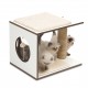 ARRANHADOR V-STOOL BRANCO, 46.5x37x37CM