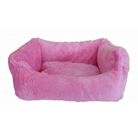 CAMA RECTANGULAR PELO LUXO Nº1 | 43x36CM | ROSA