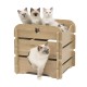 NIDO GATO V-COTTAGE ROBLE | 50x50x49CM