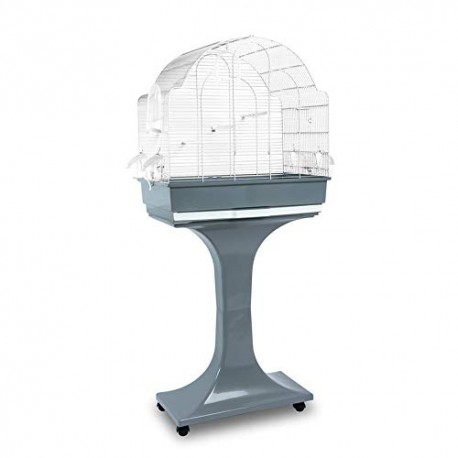 Jaula Chiara c/soporte blanca 59x36x60cm