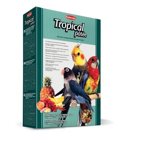 TROPICAL PÂTÉE | PIENSO COMPLEMENTARIO P/PAPAGAYOS TAMAÑO MEDIANO - 700GR