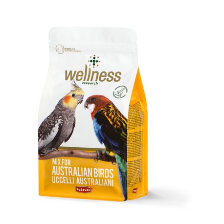 WELLNESS MIX AUSTRALIAN BIRDS | PIENSO COMPLETO P/PERIQUITOS AUSTRALIANOS/COTORRAS - 850GR