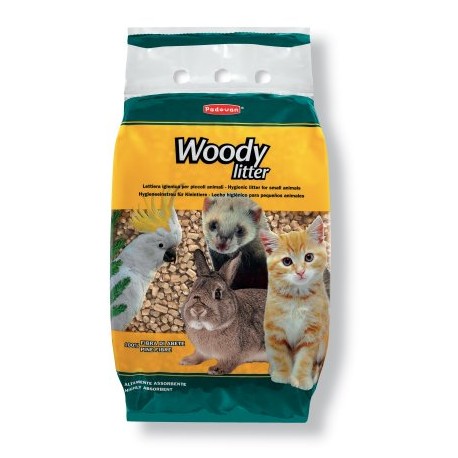 WOODY LITTER | LECHO HIGIÉNICO DE MADERA P/PEQUEÑOS ANIMALES - 10L