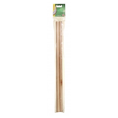 PERCHA DE MADERA | ACCESORIOS LIVING WORLD - 47CM X Ø19MM / 2UN
