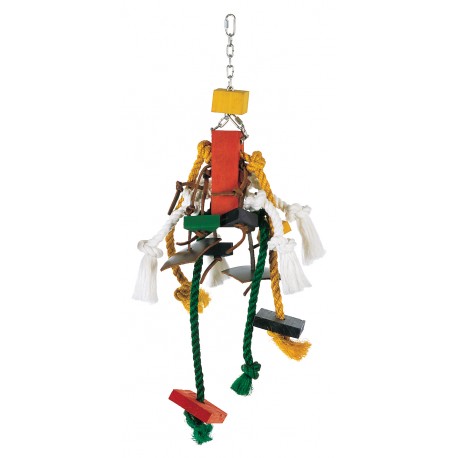 CADENA C/CUENTAS Y CUERDAS COLGANTES | JUGUETE JUNGLEWOOD LIVING WORLD