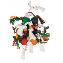 PANDERETA C/6 PELOTAS Y CUERDAS | JUGUETE JUNGLEWOOD LIVING WORLD