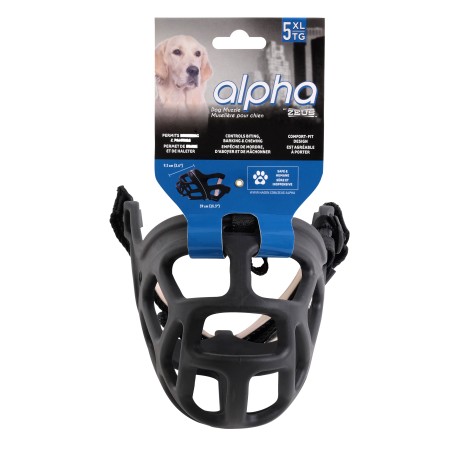 ALPHA BY ZEUS | BOZALES RESISTENTES EN TPR PARA PERRO - 9,2 x Ø39 CM