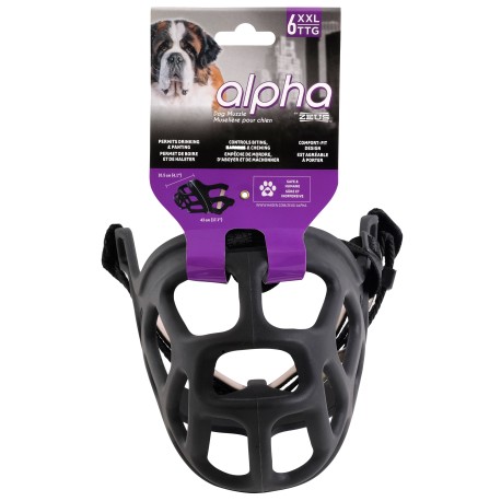 ALPHA BY ZEUS | BOZALES RESISTENTES EN TPR PARA PERRO - 10,5 x Ø43 CM