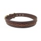 COLLAR CUERO MEI-GO | ELITE ARTESANAL MARRÓN - 55CM / 30MM